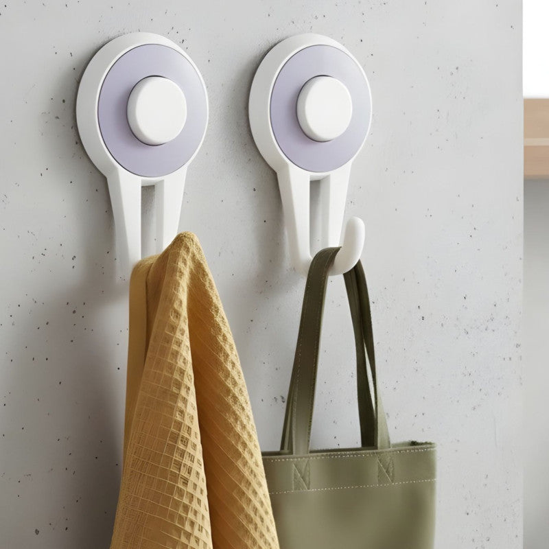2 Pcs Suction Hooks Self Heavy Duty Wall Hooks