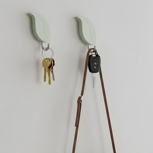 2 Pcs Leaf Hooks Self Decorative Wall Hooks
