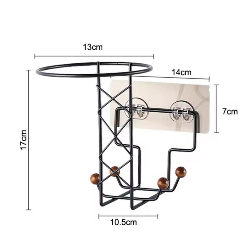 Wall Mounted Hat Holder Hook Rack