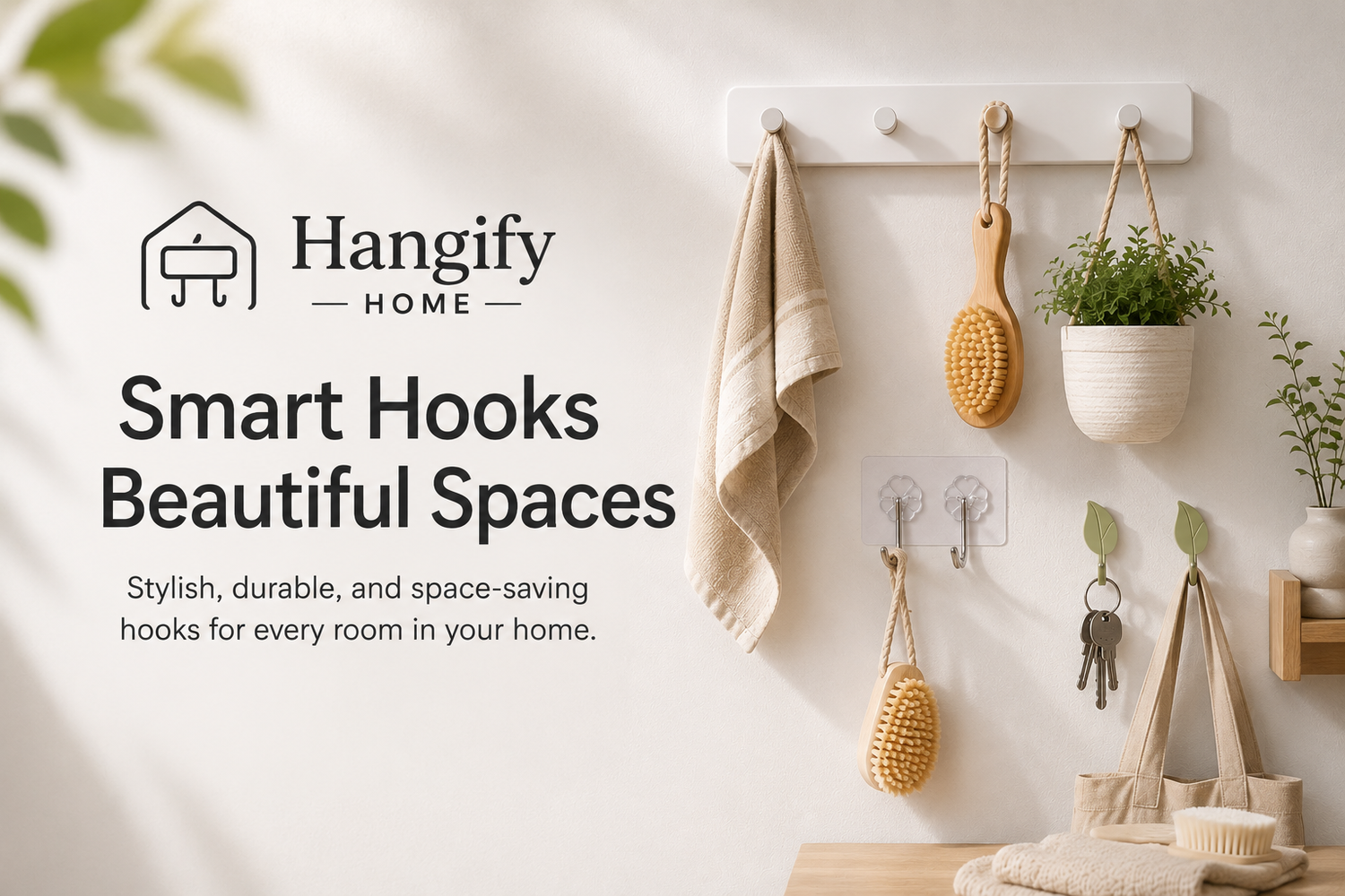 Hangify Home collection of stylish wall hooks and organizers